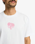 RVCA Mens Flower Balance T-Shirt - White - ManGo Surfing