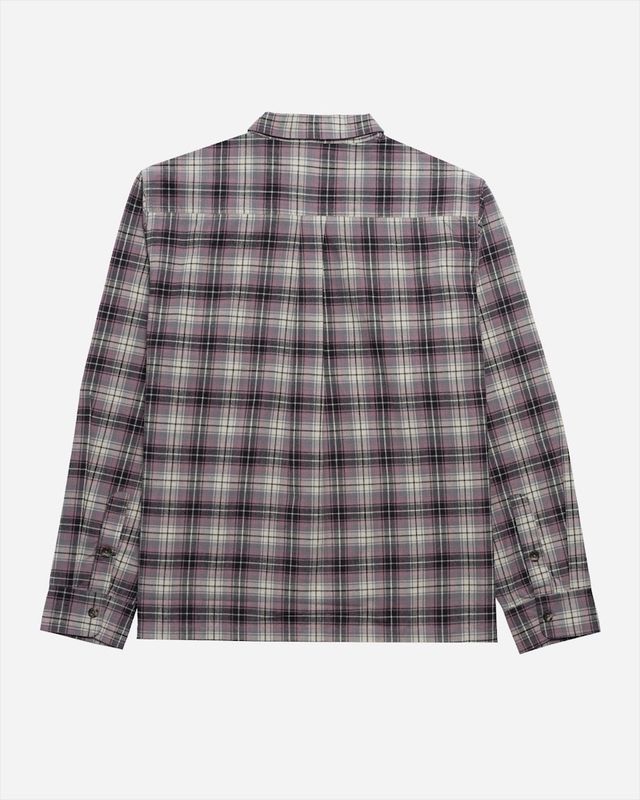 Lost Mens Agitator Long Sleeve Flannel Shirt - Mauve - ManGo Surfing