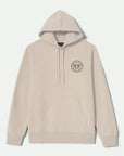 Brixton Crest Hoodie - Cream/Jet Black/Washed Copper