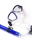 Vision Adults Vision Dive Silicone Mask and Snorkel Set - Blue