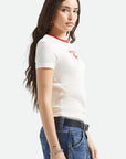Brixton Womens Pegasus Slim Crew T-Shirt - Vintage White