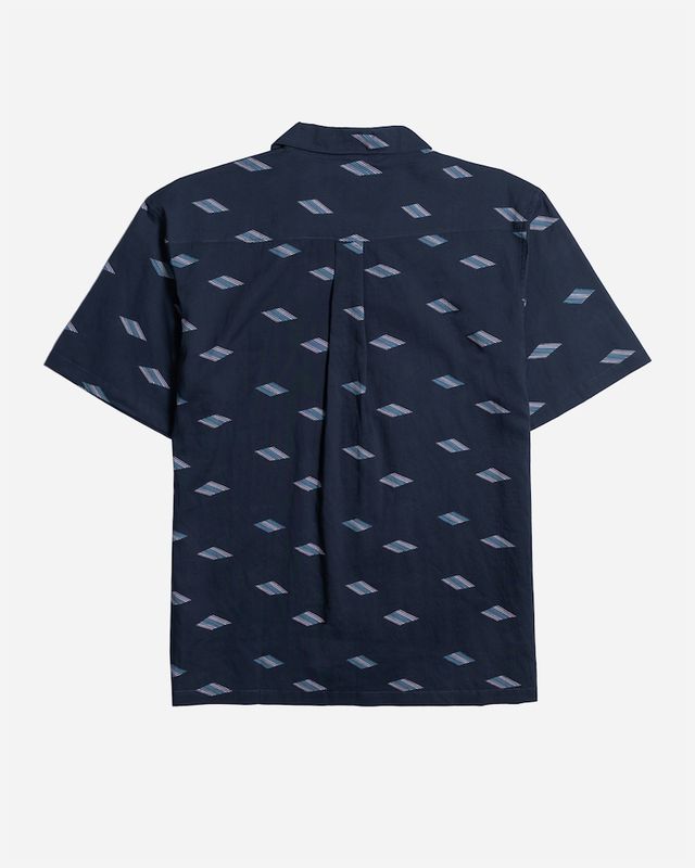 Lost Mens Tapa Woven Shirt - Navy - ManGo Surfing