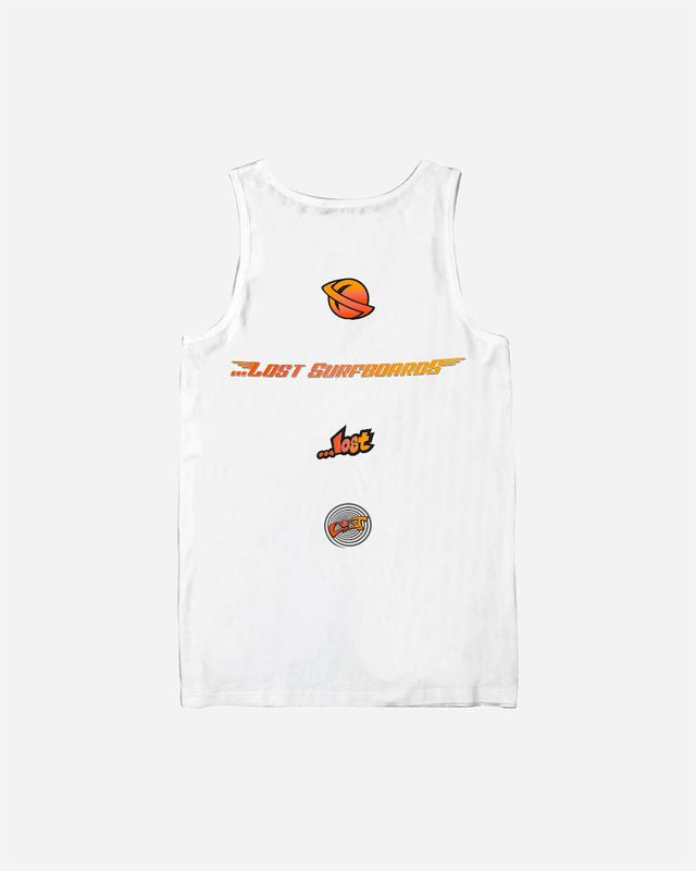 Lost Mens Authentic Tank Top - White - ManGo Surfing