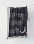 Slowtide Real Fun, Wow! Black Cotton Twill Blanket - Black - ManGo Surfing