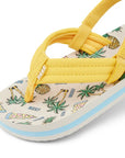 Reef Little Kids AHI Sandals - Hawaiian Pizza - ManGo Surfing