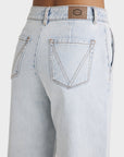 RVCA Womens Fresh Prince Denim Pants - Ash Blue