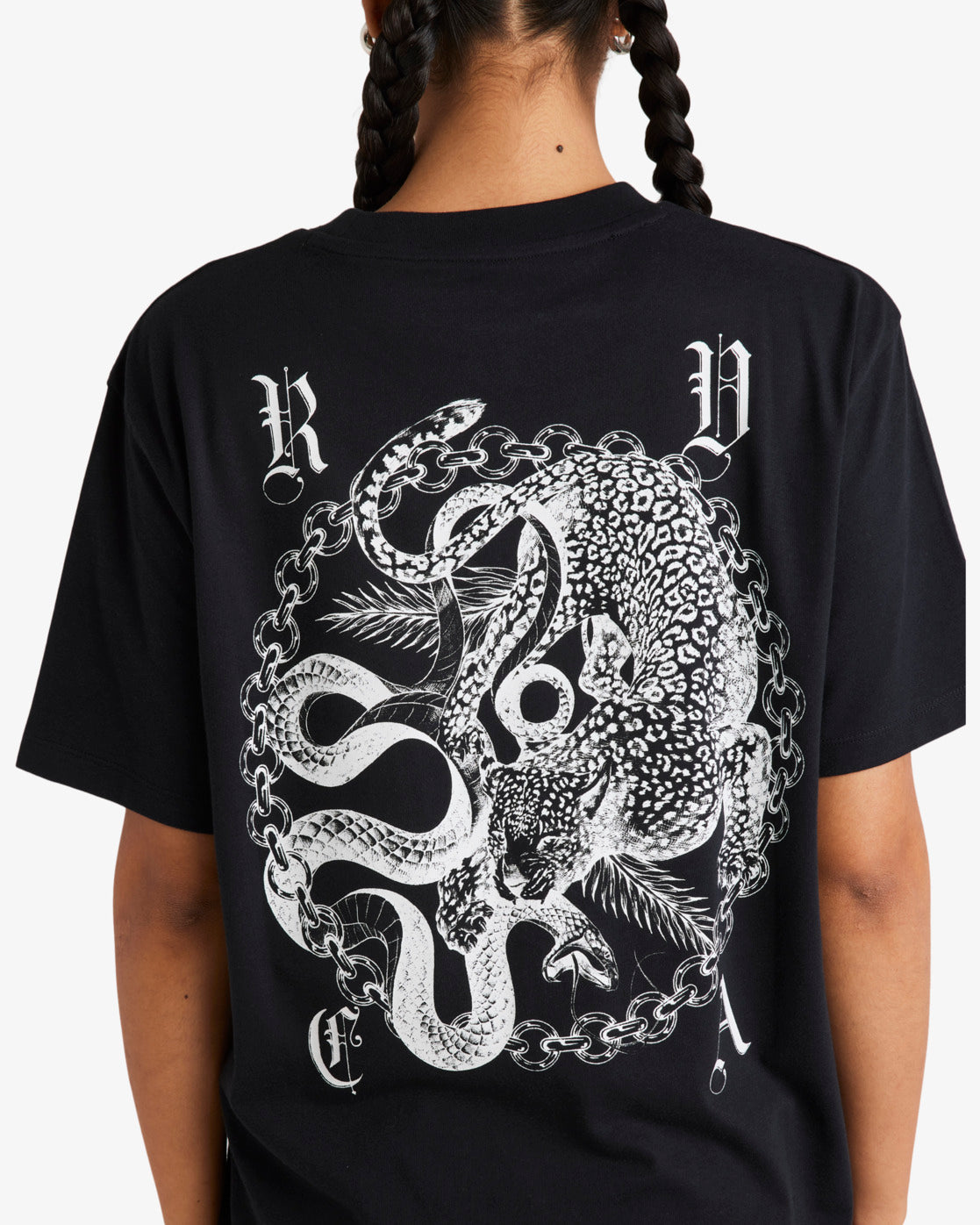 RVCA Womens Benj T-Shirt - Black - ManGo Surfing