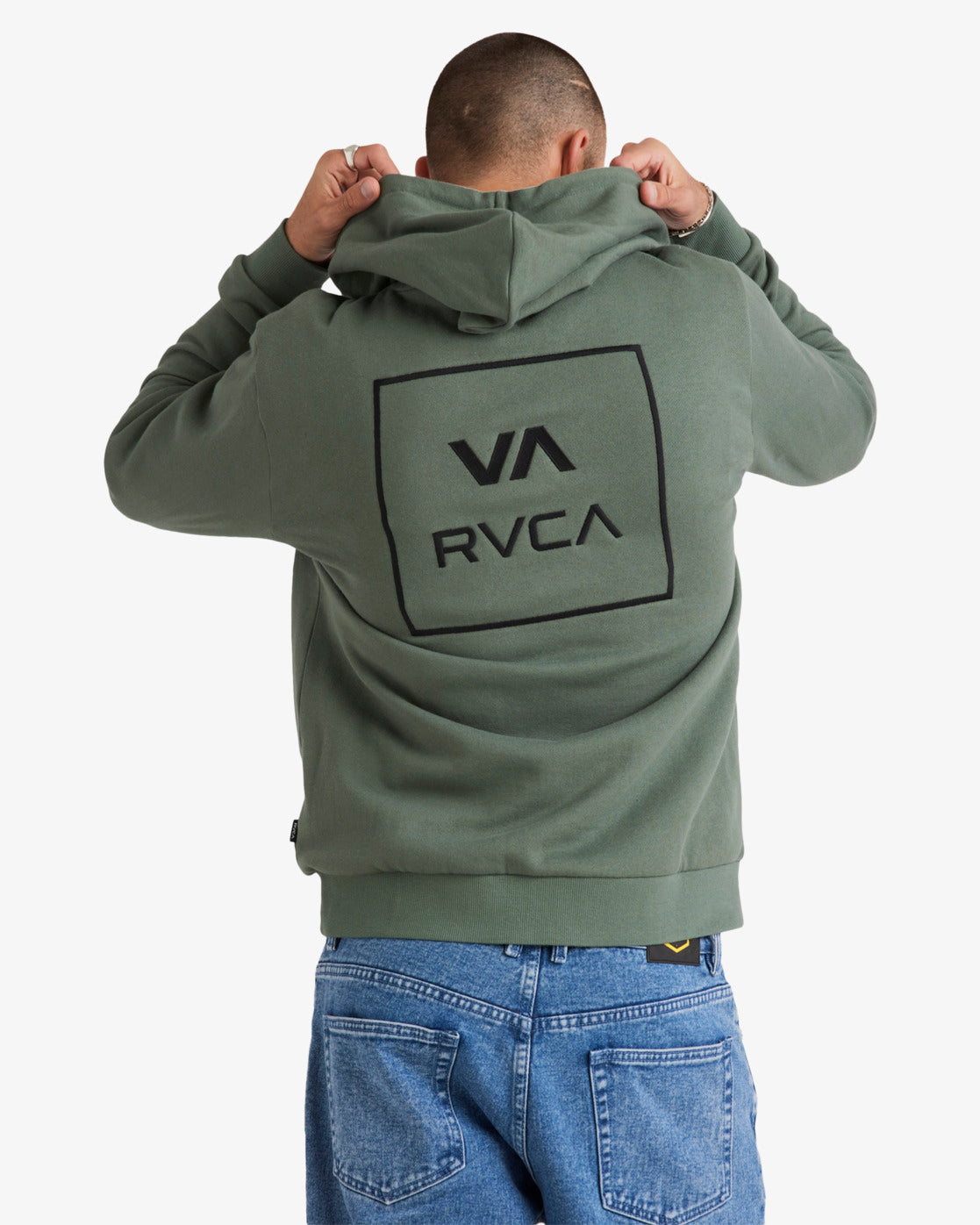 RVCA Mens All The Way Hoodie - Jade - ManGo Surfing