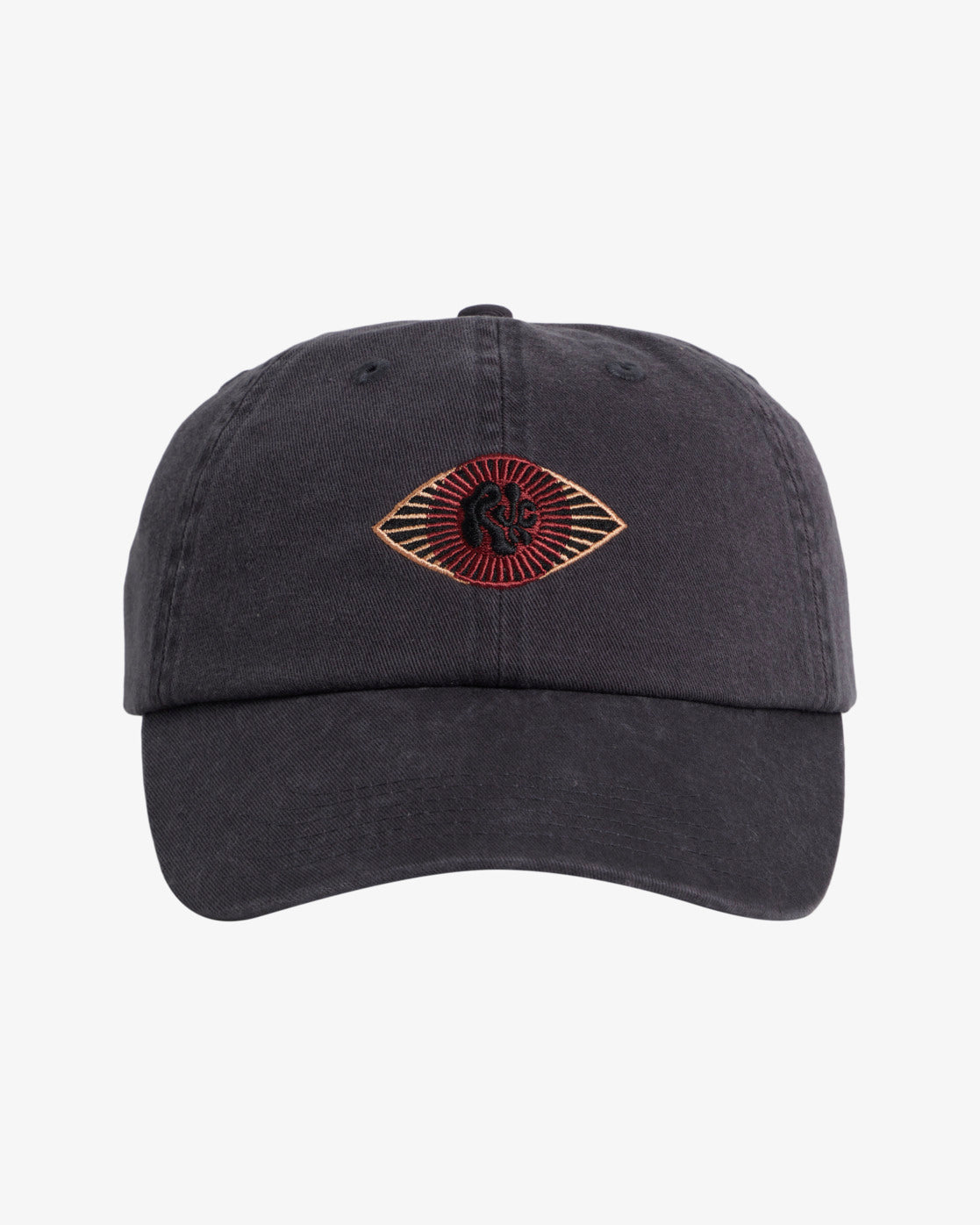 RVCA Mens Jupiter Clipback Cap - One Size - Washed Black - ManGo Surfing