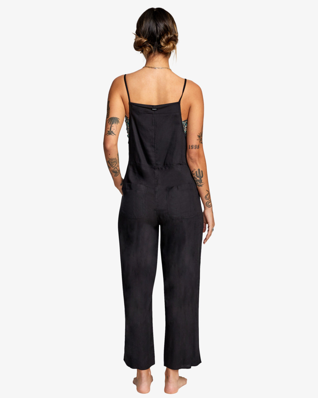 RVCA Womens Zula Jumpsuit - True Black - ManGo Surfing