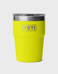 Yeti Rambler 16oz (475 ml) Stackable Cup - Firefly Yellow - ManGo Surfing