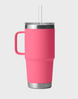 Yeti Rambler 25oz (710 ml) Straw Mug - Tropical Pink - ManGo Surfing