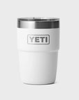 Yeti Rambler 8 Oz (237 ML) Stackable Cup - White - ManGo Surfing