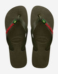 Hav. Brasil Logo | Green | Flip Flops - ManGo Surfing