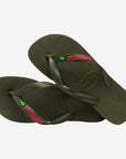 Hav. Brasil Logo | Green | Flip Flops - ManGo Surfing