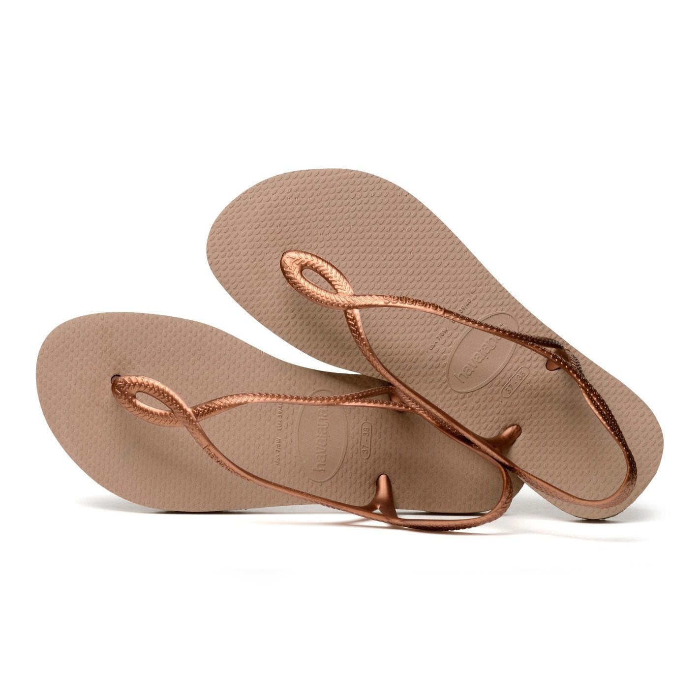 Havaianas luna sandals deals olive rose gold