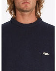 Volcom Mens Edmonder Sweater - Navy - ManGo Surfing