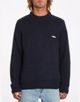Volcom Mens Edmonder Sweater - Navy - ManGo Surfing