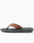 Mens Santa Ana Flip Flops / Grey/Tan - ManGo Surfing