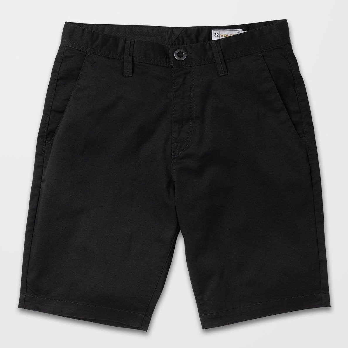 Frickin Modern Stretch 21" Chino Shorts - Mens Shorts - Black - ManGo Surfing