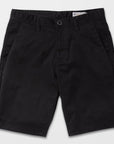 Frickin Modern Stretch 21" Chino Shorts - Mens Shorts - Black - ManGo Surfing