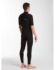 Modulator 2/2 Short Sleeve Chest Zip Spring Wetsuit - Black - ManGo Surfing