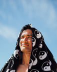 Sun Moon | Black | Beach Towels - ManGo Surfing