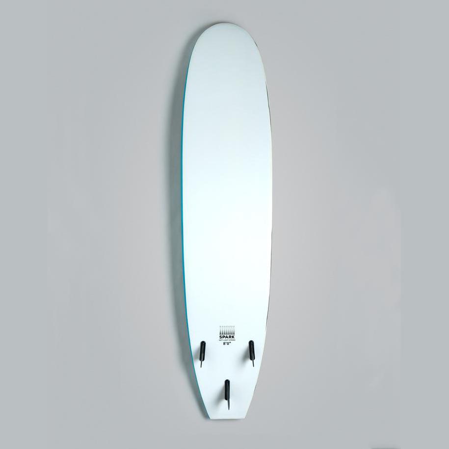 Spark - Longboard - 8'0 -Cyan Grey Foamie Softboard