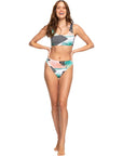 Surf Shop, Surf Clothing, Roxy, POP Surf High Leg Bikini Bottom, Bikinis, Black Crazy Victoria