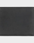 Mac Tri-Fold Leather Wallet - Mens Wallet (Medium) - Black - ManGo Surfing