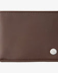 Mac Tri-Fold Leather Wallet - Mens Wallet (Medium) - Chocolate Brown - ManGo Surfing
