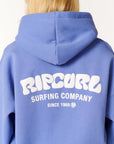 Rip Curl Womens Surf Puff Heritage Hoodie - Mid Blue