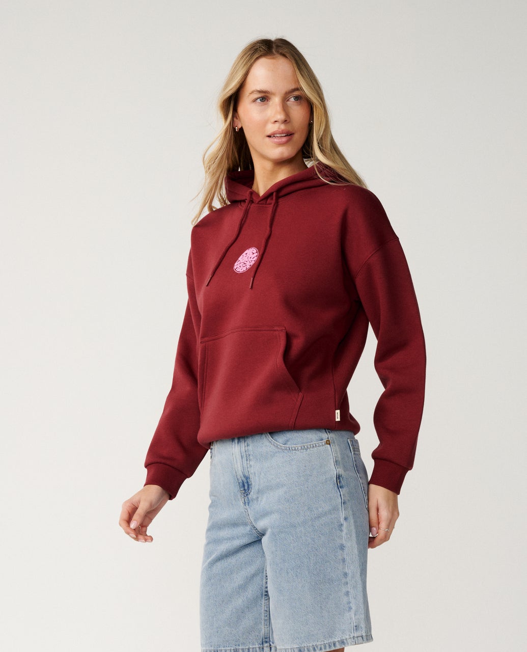 Rip Curl Womens Icons Of Surf Heritage Hoodie - Dark Plum