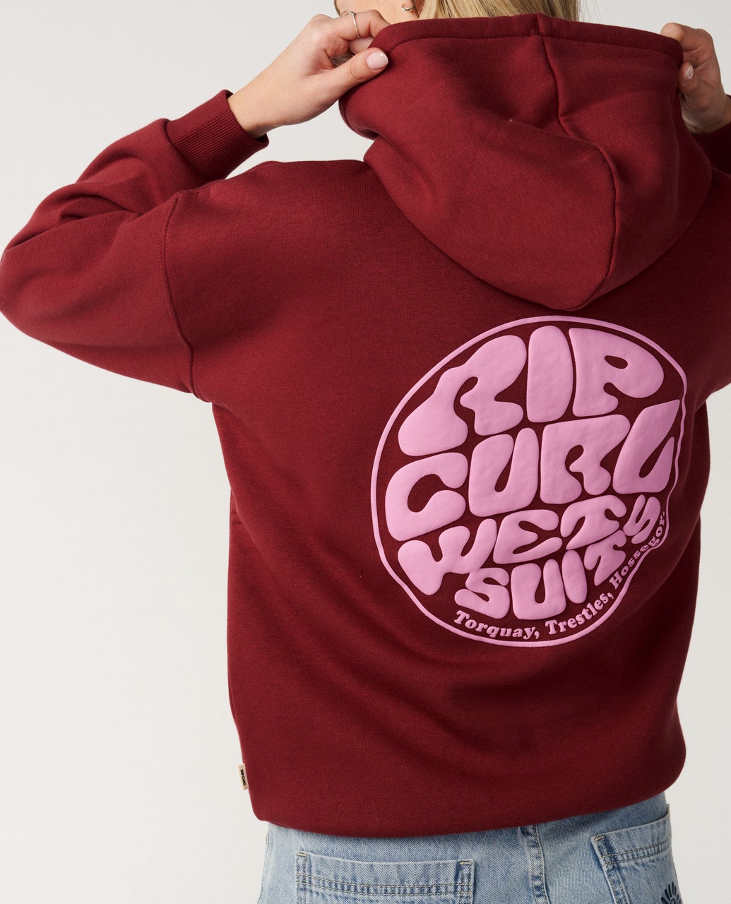 Rip Curl Womens Icons Of Surf Heritage Hoodie - Dark Plum
