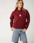 Rip Curl Womens Icons Of Surf Heritage Hoodie - Dark Plum