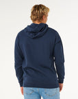 Rip Curl Mens Streamline Zip Through Fleece Hoodie - Dark Navy