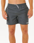 Rip Curl Mens Streamline Heather Volley Boardshorts - Black Heather