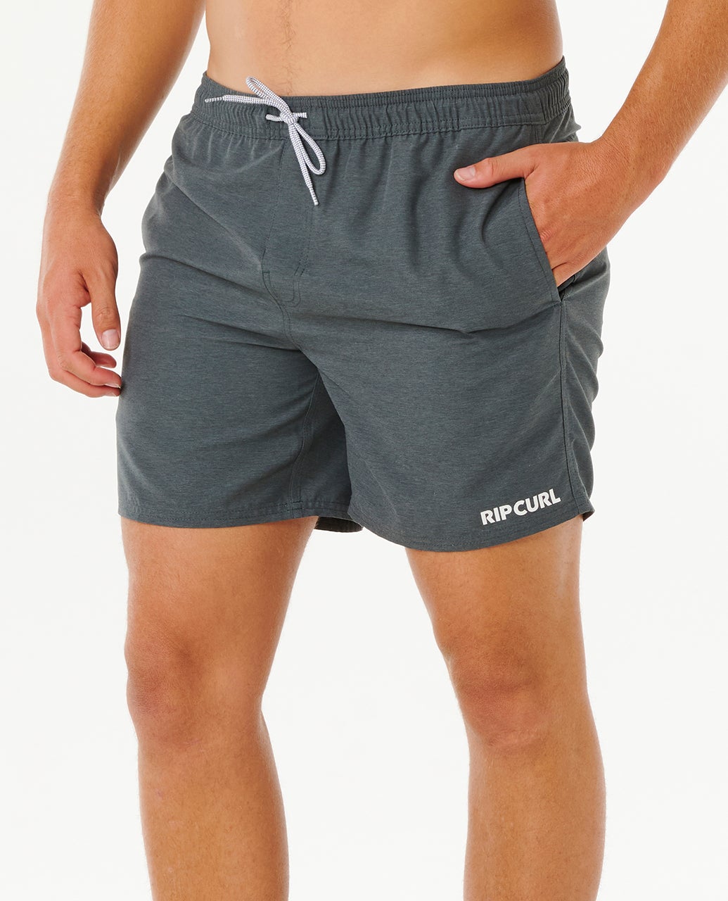 Rip Curl Mens Streamline Heather Volley Boardshorts - Black Heather