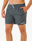 Rip Curl Mens Streamline Heather Volley Boardshorts - Black Heather