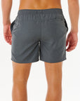 Rip Curl Mens Streamline Heather Volley Boardshorts - Black Heather