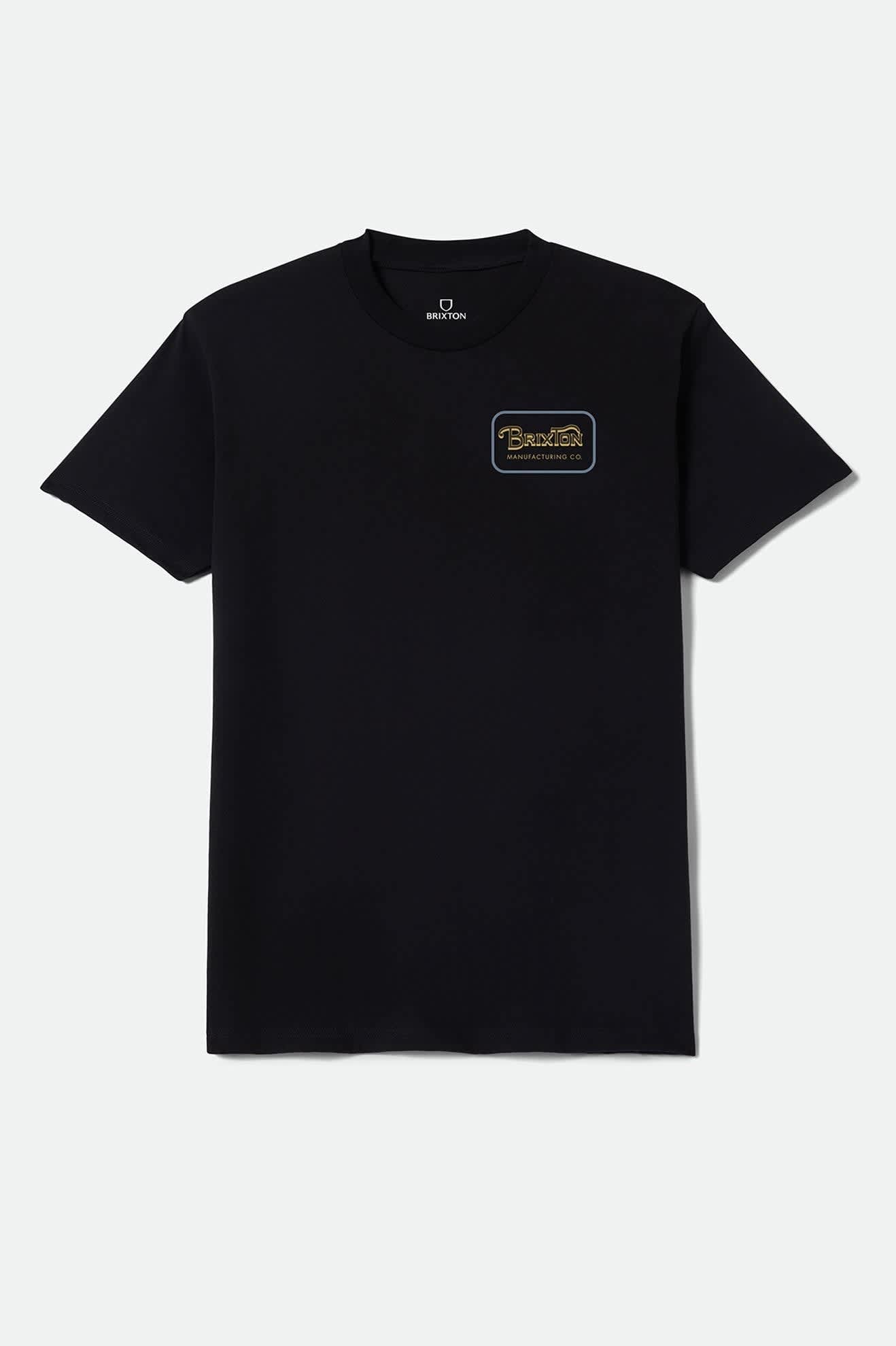 Brixton Grade Standard T-Shirt - Black/Sunset/Grey Blue