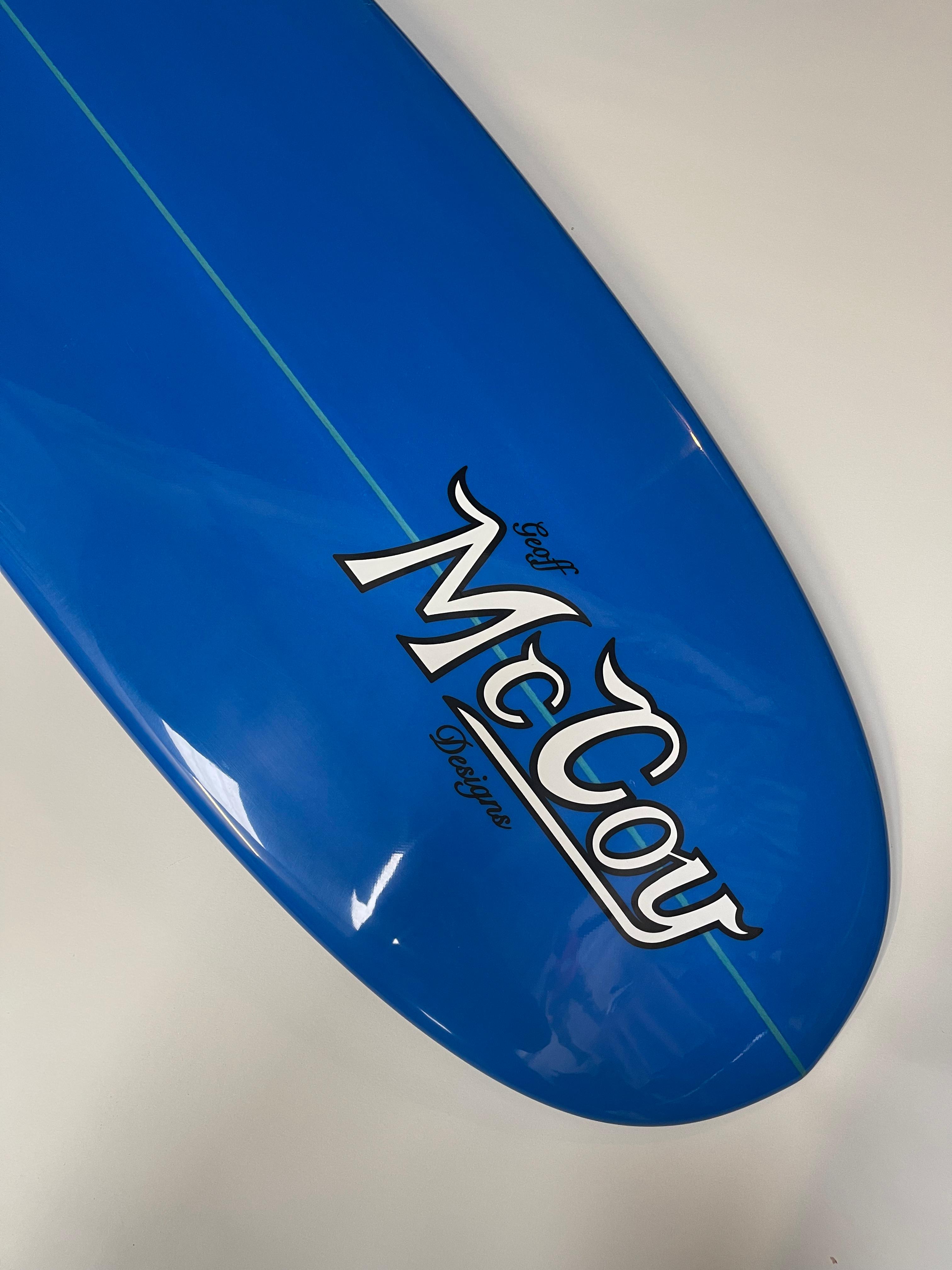McCoy All Round Malibu XF Sunset Polish Longboard 9&#39;4 - Pink/Blue - Ex-Display