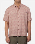 Lost Mens Rowdy Woven Short Sleeve Shirt - Mauve