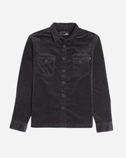 Wingman Cord LS Woven - Mens Long Sleeve Shirt - Vintage Black