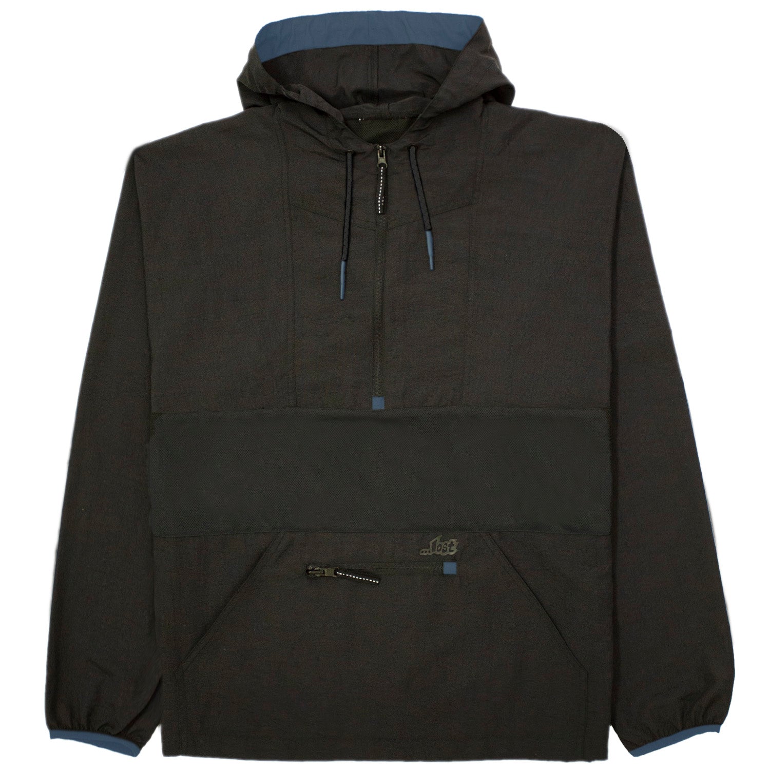 Lost Mens Black Cloud Anorak - Black