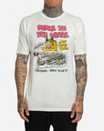 Lost Mens Pedal to the Metal Vintage Dye T-Shirt - Vintage White