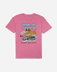 Lost Mens Pedal to the Metal Vintage Dye T-Shirt - Psycho Pink