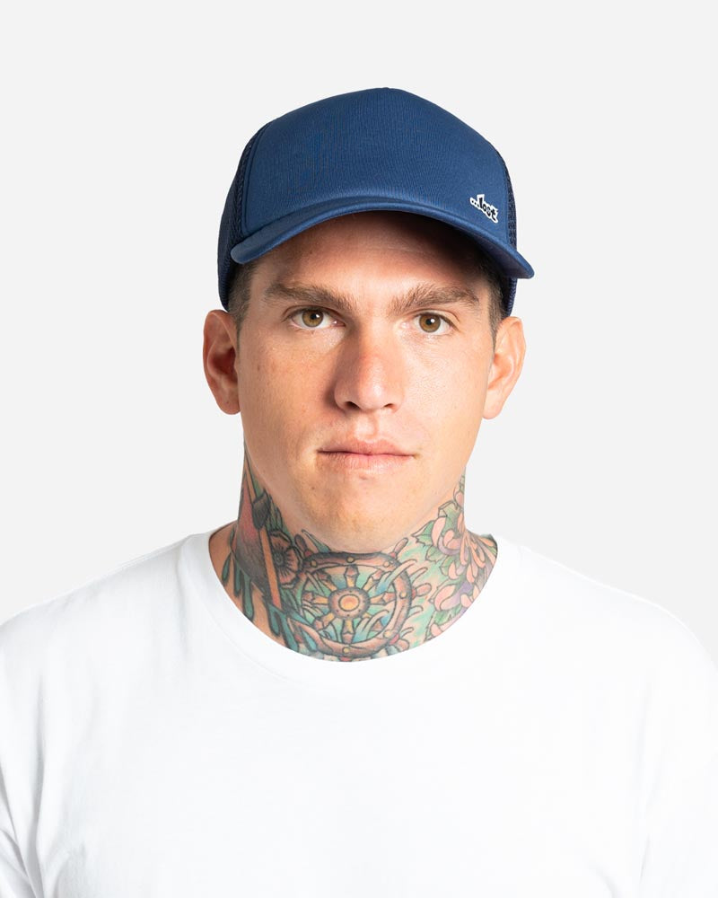 Lost Mens Essentials Trucker Hat - One Size - Navy - ManGo Surfing