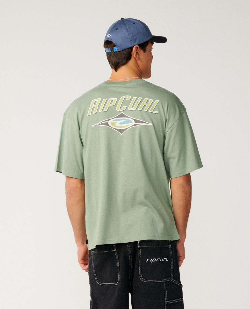 Rip Curl Mens Heritage Icon T-Shirt - Sage