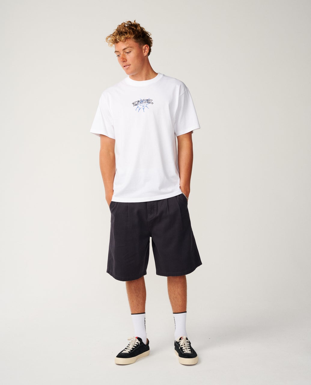Rip Curl Mens Disorder Balance Loose T-Shirt - White